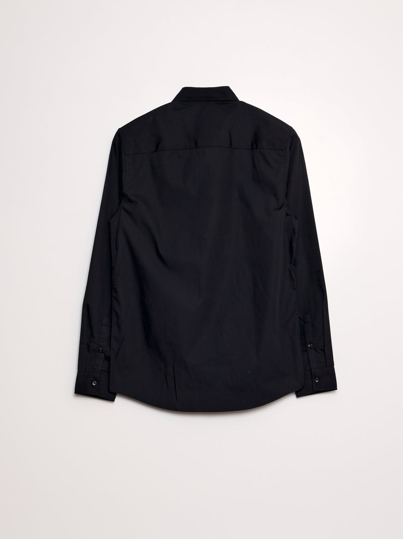 Camisas a direito Preto - Kiabi