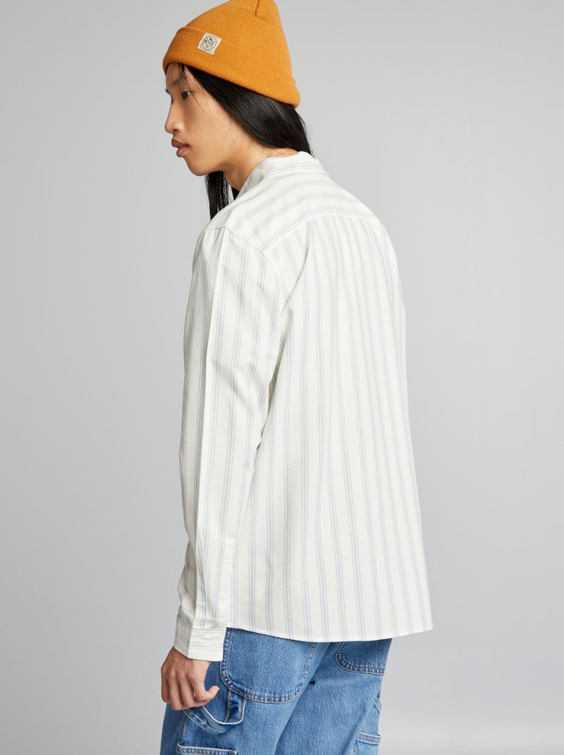 Camisas às riscas BRANCO - Kiabi