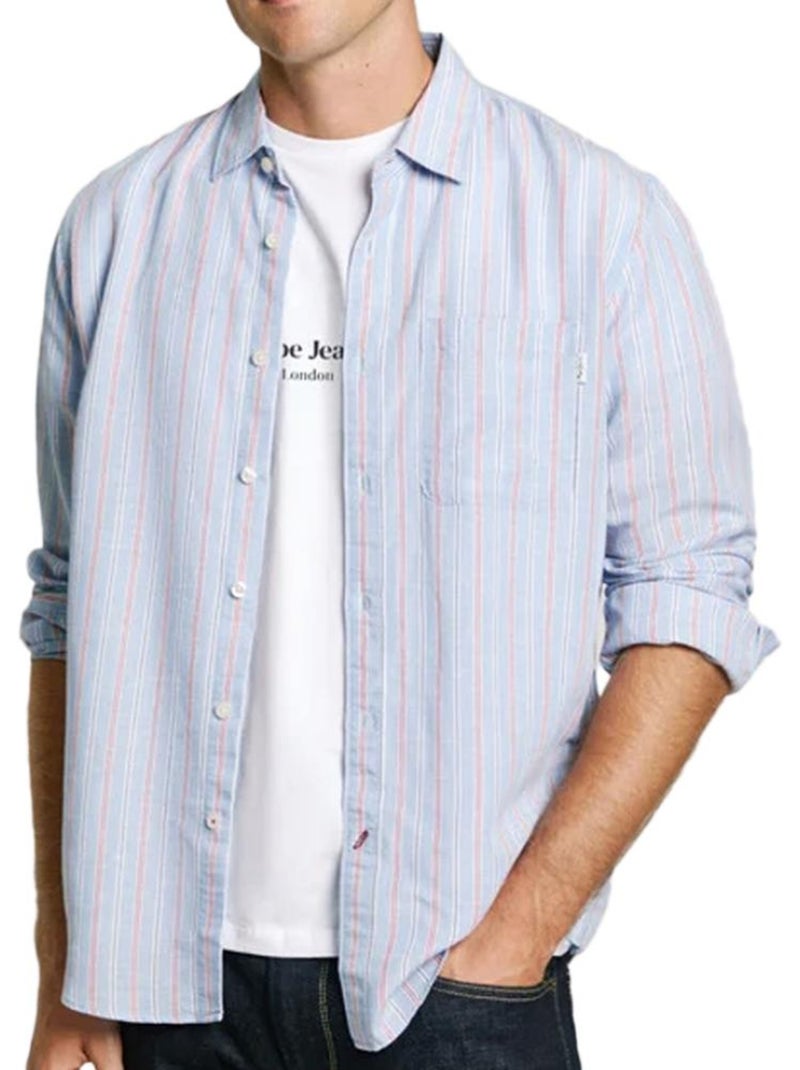 Camisas Homem Pepe Jeans Alphonso Azul - Kiabi