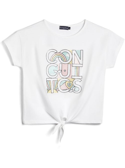 Camiseta conguitos arcoiris - Kiabi