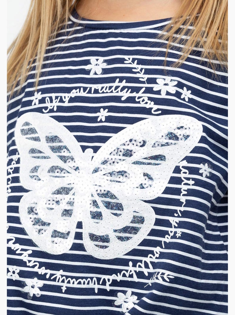 Camiseta conguitos Azul-real - Kiabi