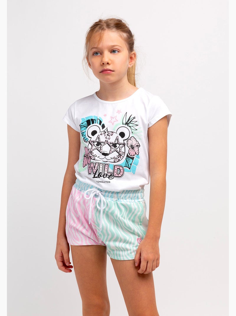 Camiseta conguitos Branco - Kiabi