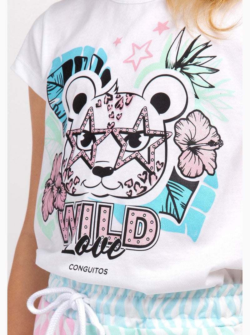Camiseta conguitos Branco - Kiabi