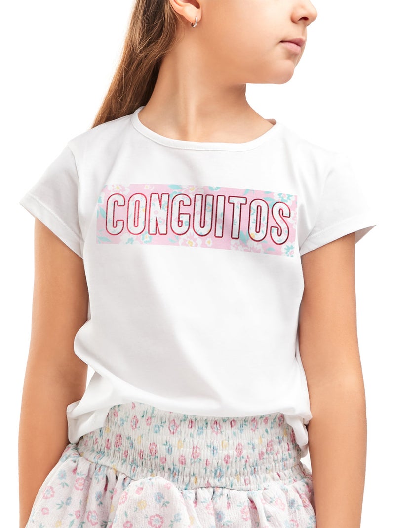 Camiseta conguitos Branco - Kiabi