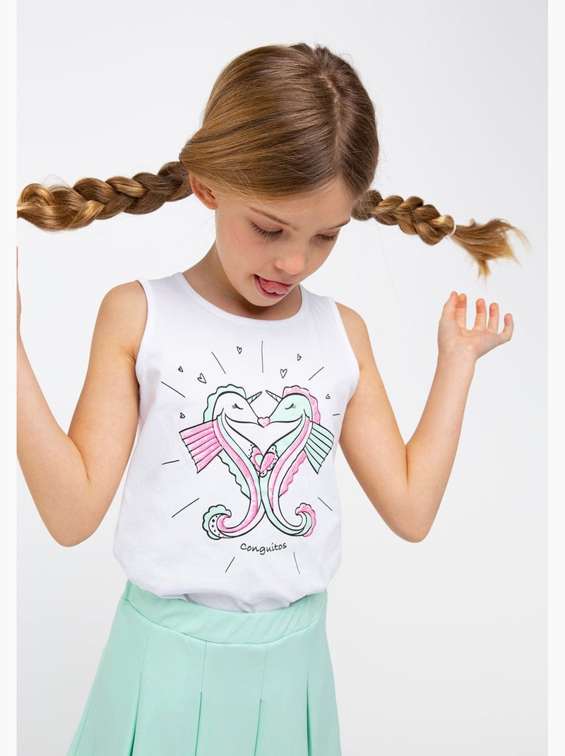 Camiseta conguitos Branco - Kiabi