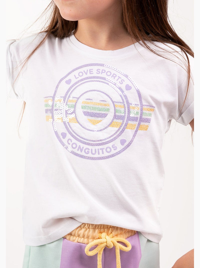 Camiseta conguitos Branco - Kiabi