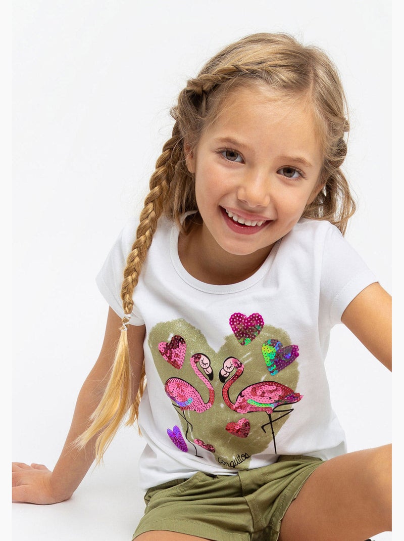 Camiseta conguitos Branco - Kiabi