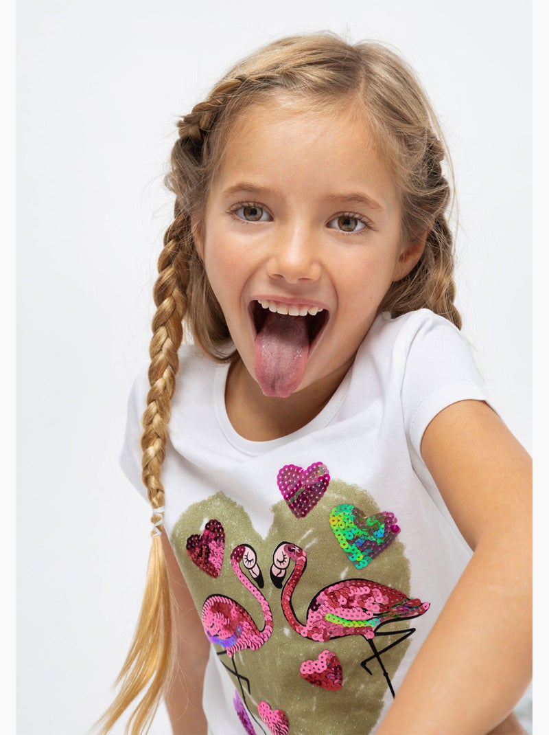 Camiseta conguitos Branco - Kiabi
