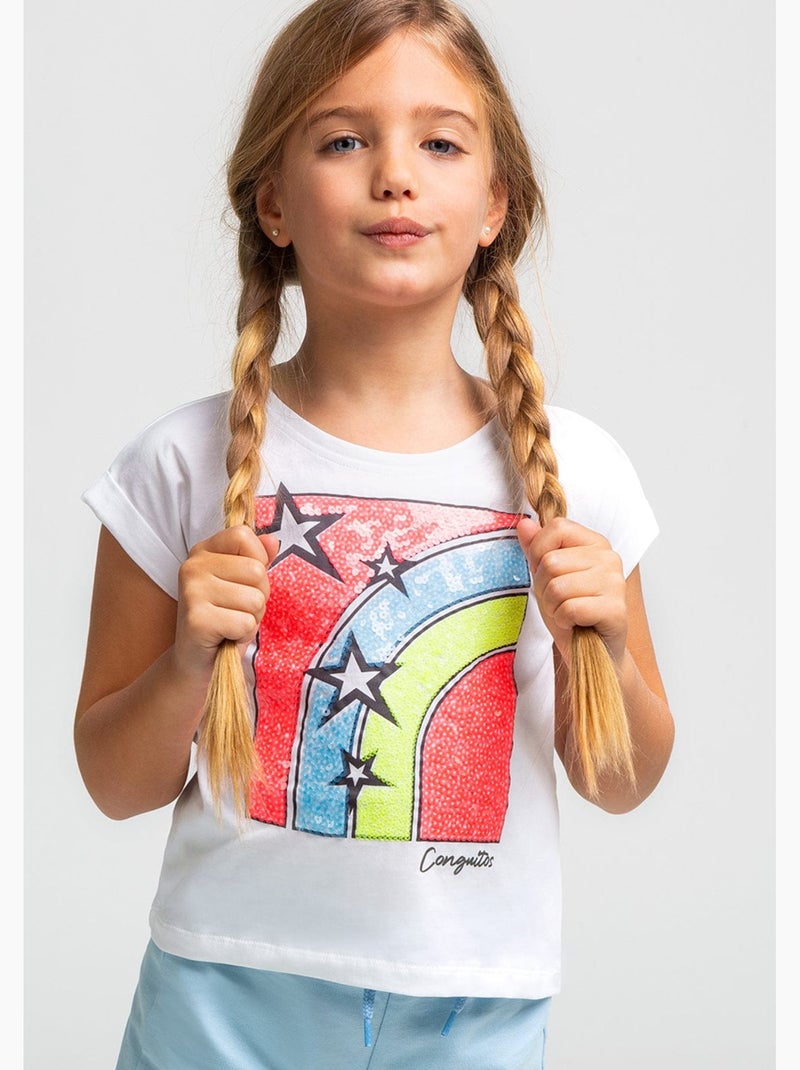 Camiseta conguitos Branco - Kiabi