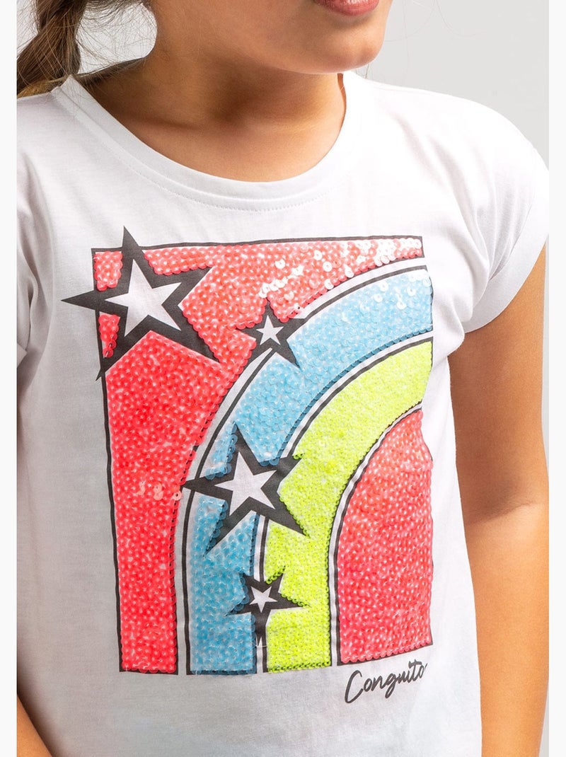 Camiseta conguitos Branco - Kiabi