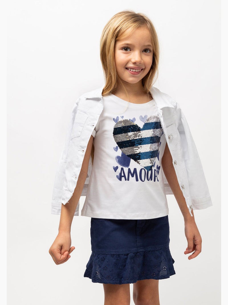 Camiseta conguitos Branco - Kiabi