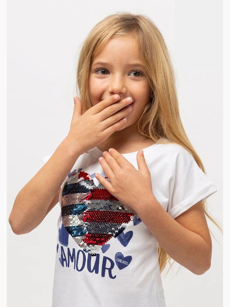 Camiseta conguitos Branco - Kiabi