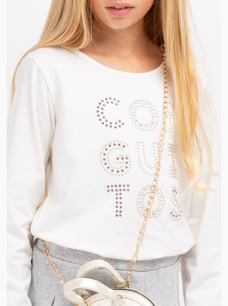 Camiseta conguitos Branco - Kiabi