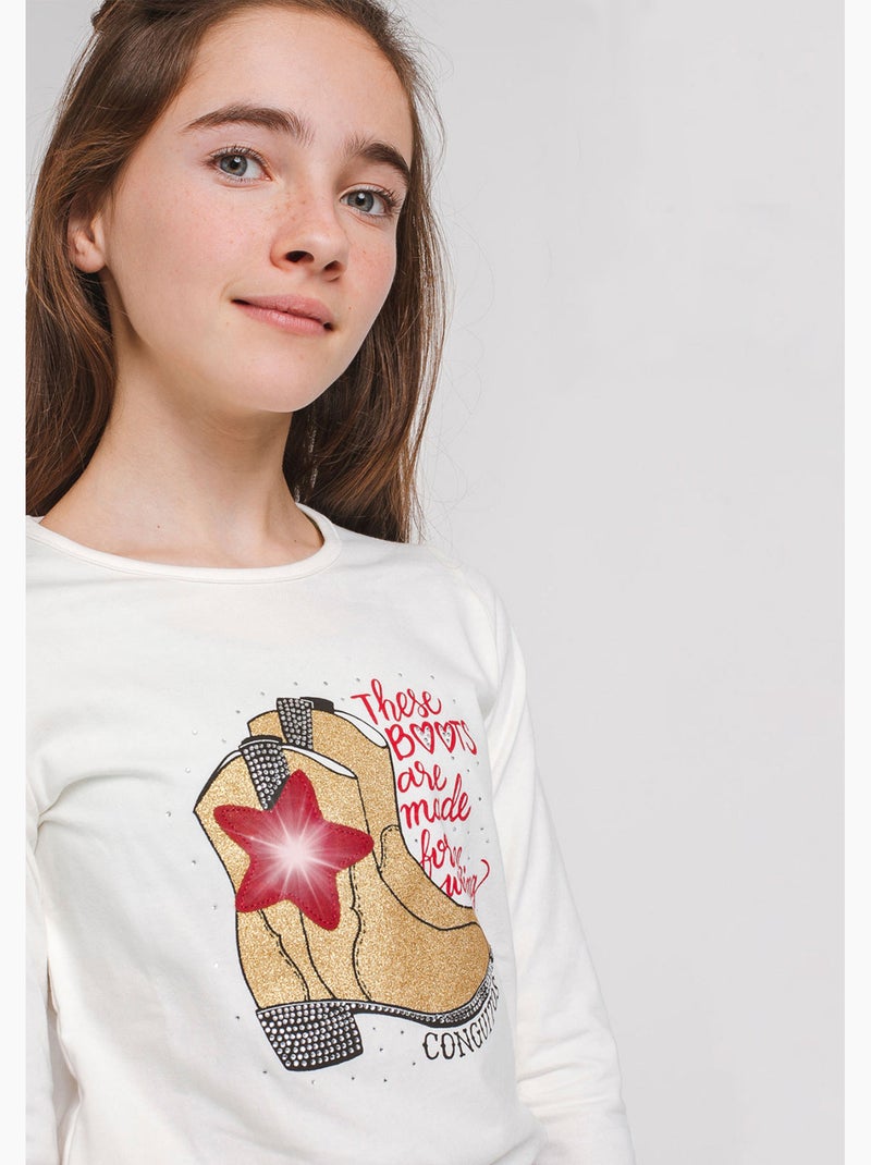 Camiseta conguitos Branco - Kiabi