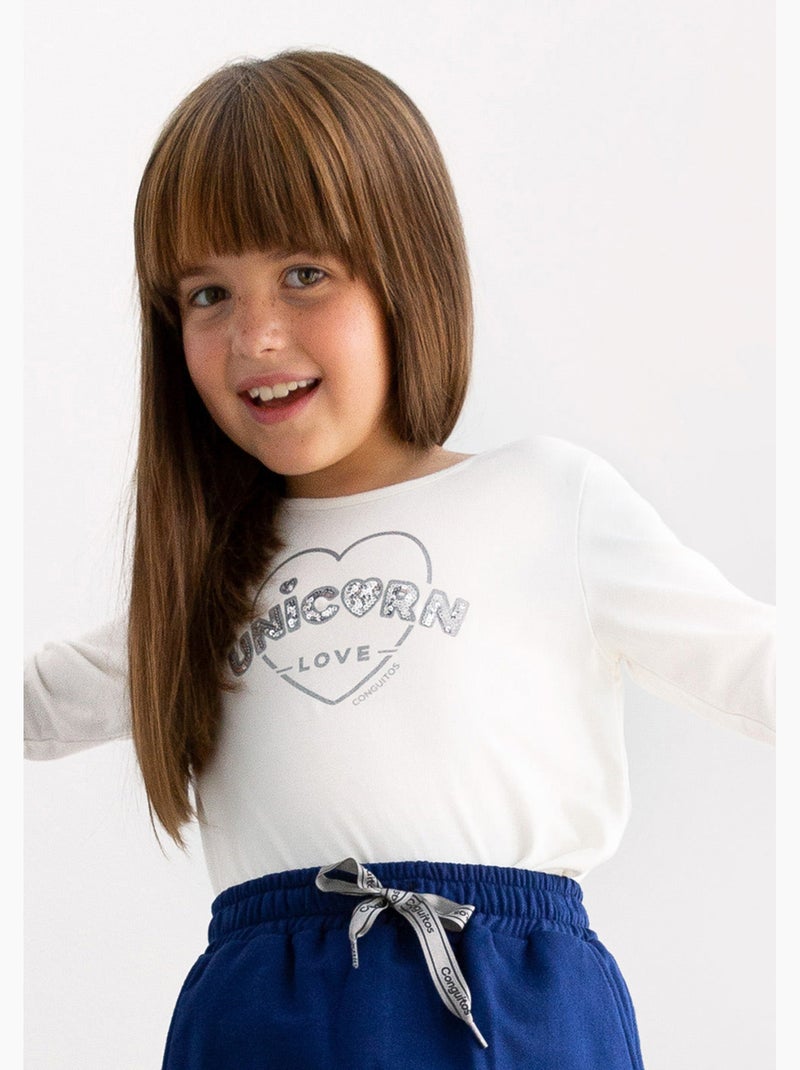 Camiseta conguitos Branco - Kiabi