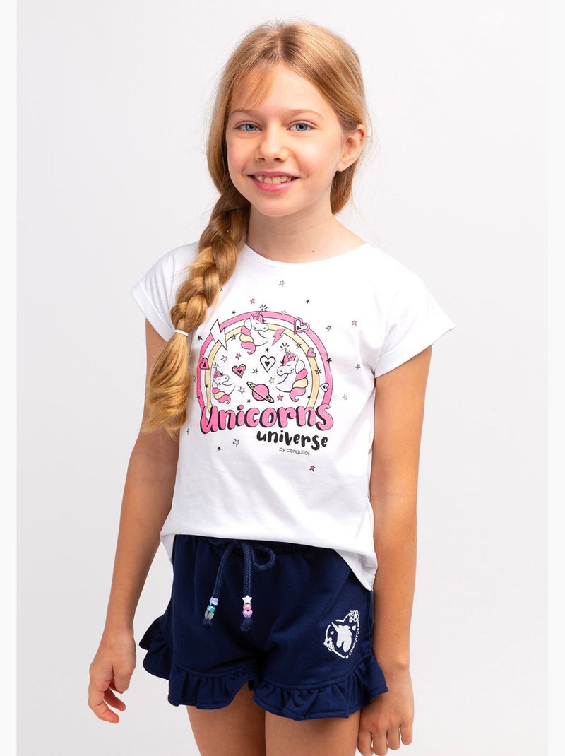 Camiseta conguitos Branco - Kiabi