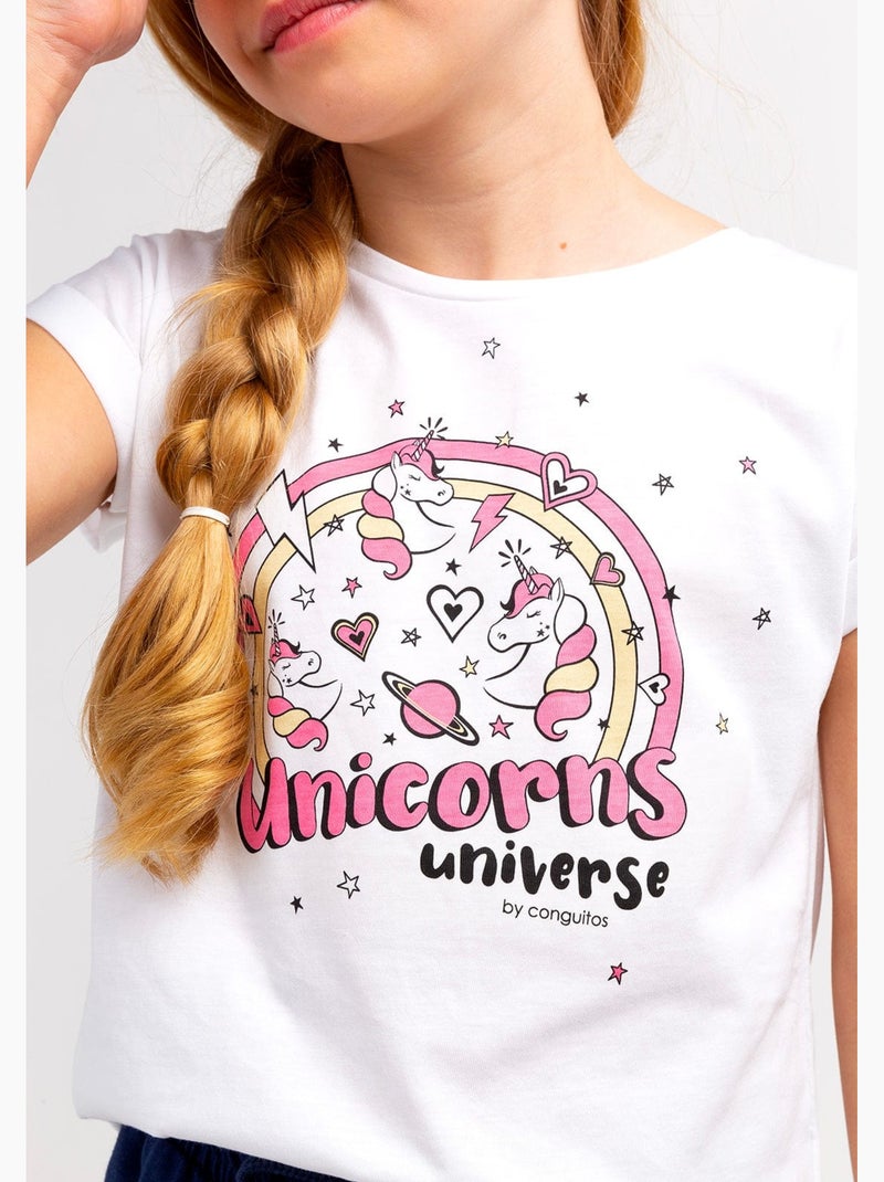 Camiseta conguitos Branco - Kiabi