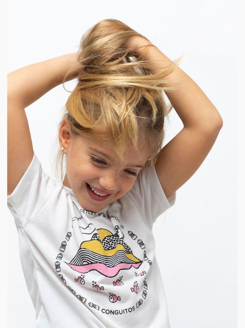 Camiseta conguitos Branco - Kiabi