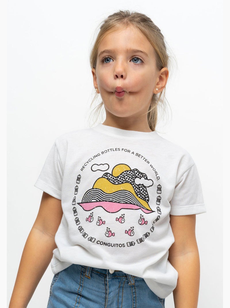 Camiseta conguitos Branco - Kiabi