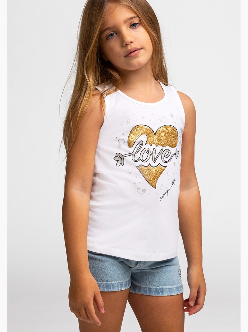 Camiseta conguitos Branco - Kiabi