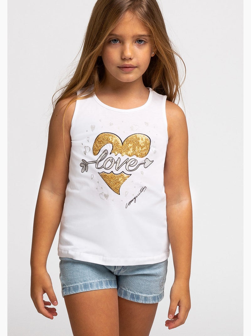 Camiseta conguitos Branco - Kiabi