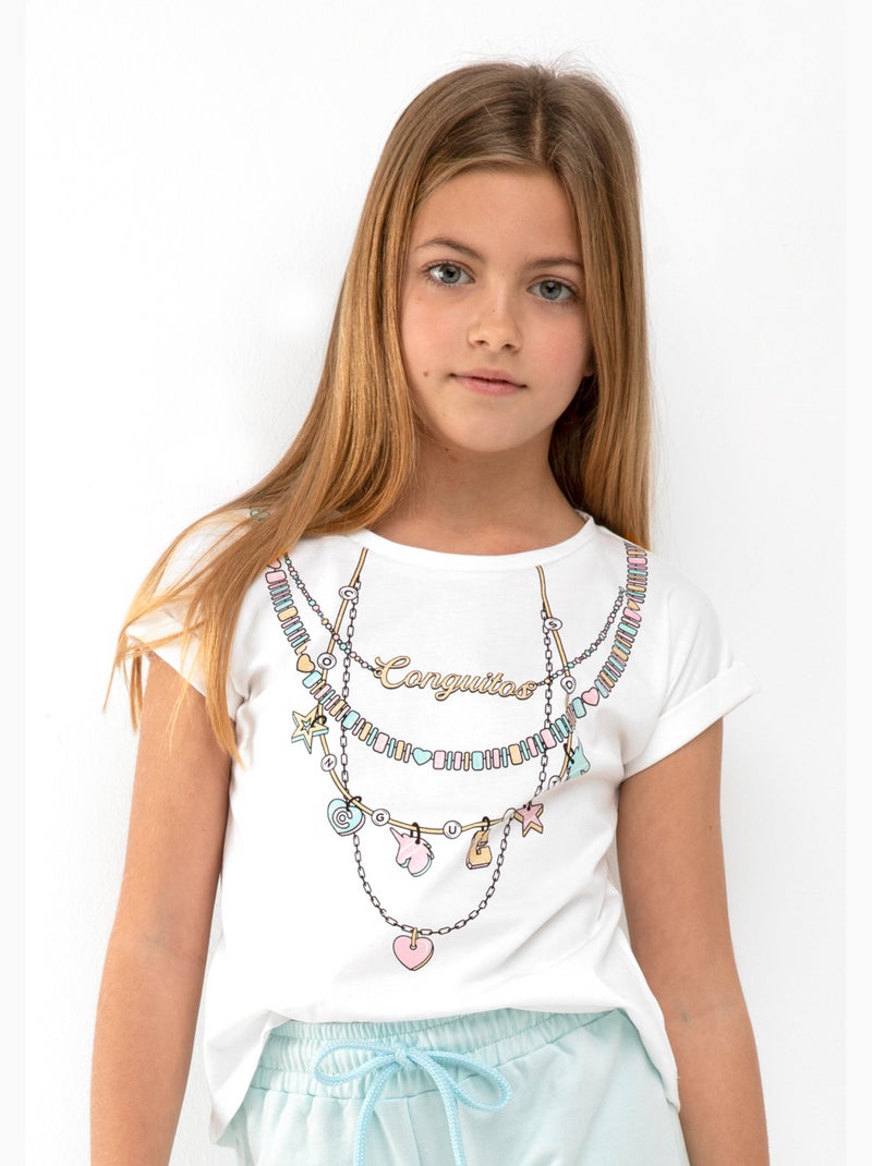 Camiseta conguitos Branco - Kiabi