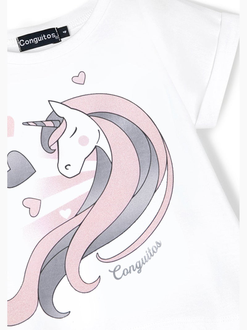 Camiseta conguitos Branco - Kiabi
