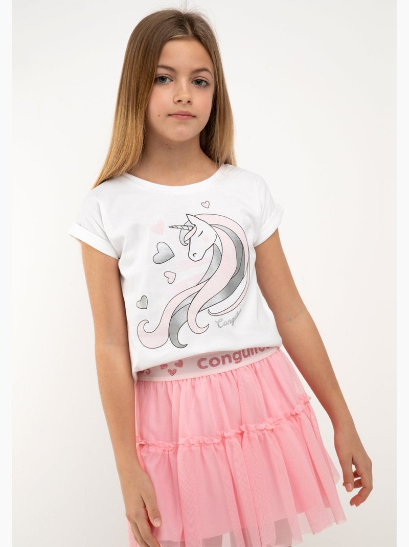 Camiseta conguitos Branco - Kiabi
