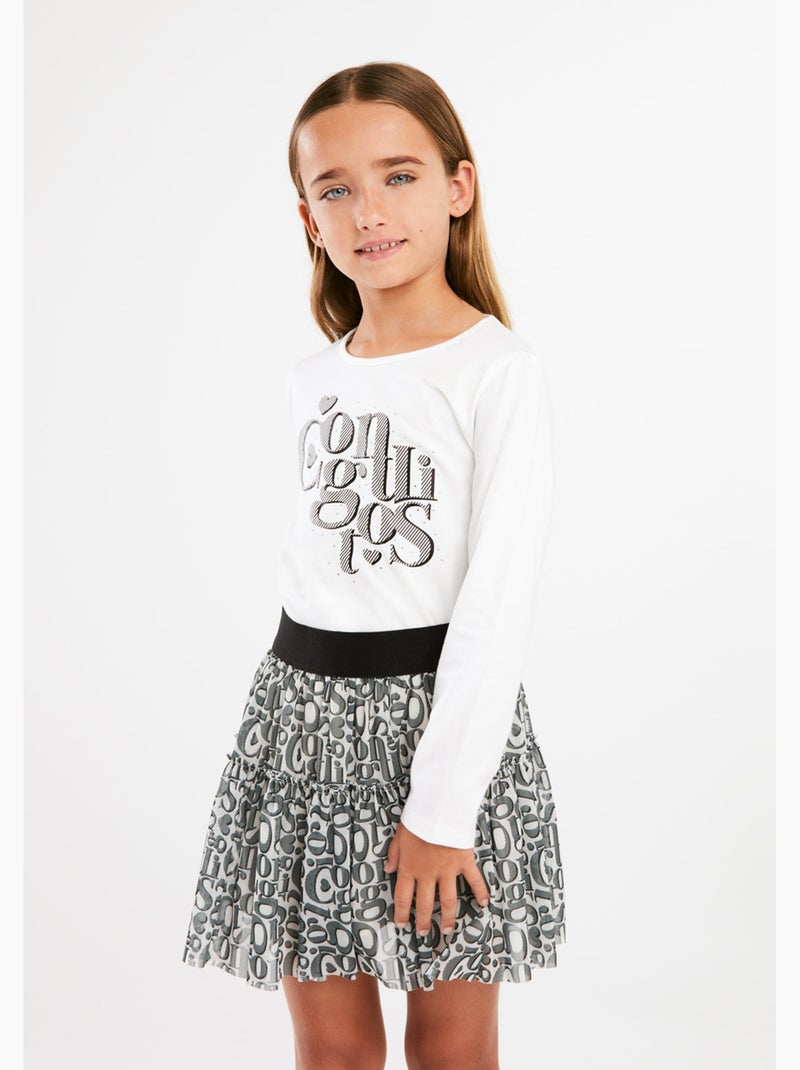 Camiseta conguitos Branco - Kiabi
