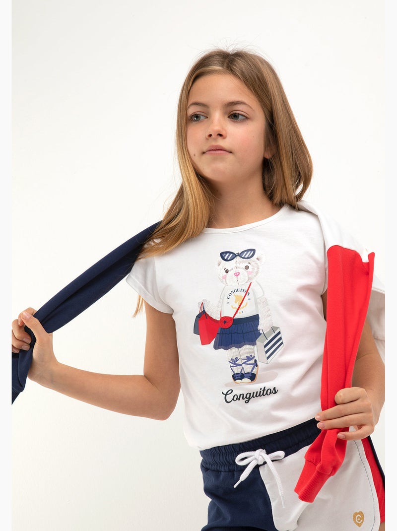 Camiseta conguitos Branco - Kiabi
