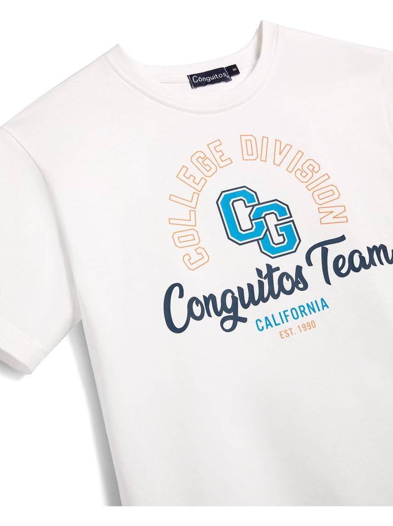 Camiseta conguitos collegue Branco - Kiabi