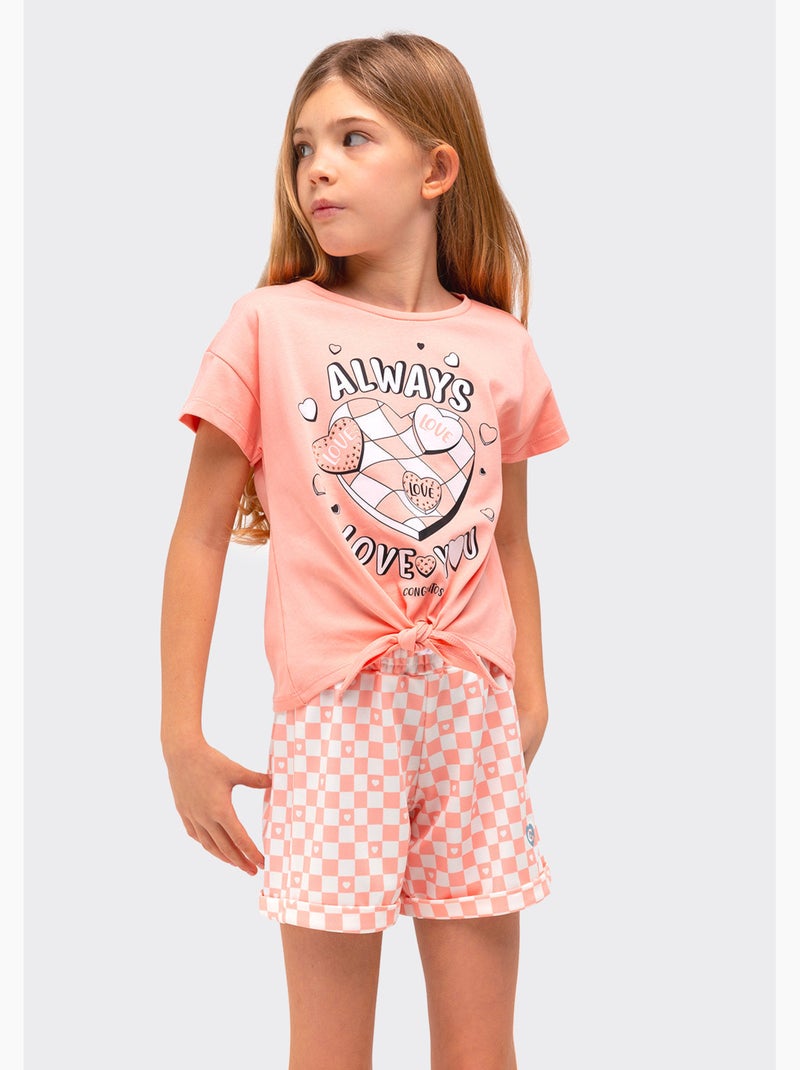 Camiseta conguitos Laranja - Kiabi