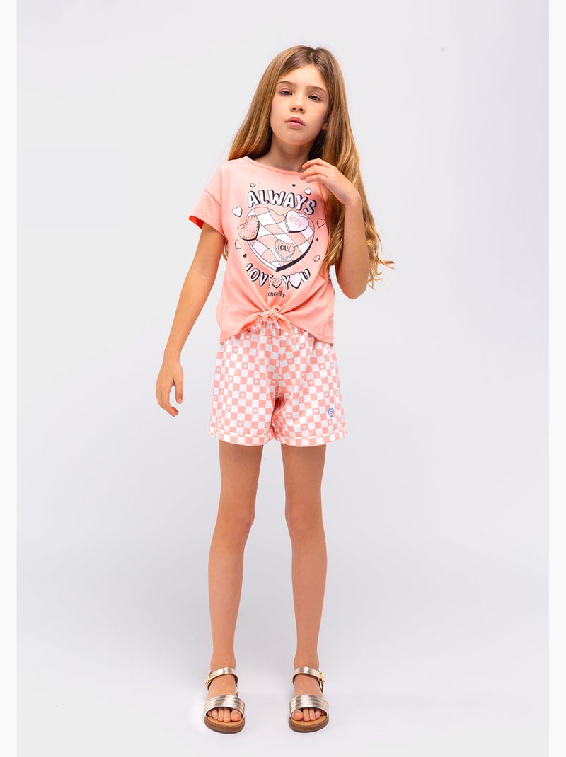 Camiseta conguitos Laranja - Kiabi