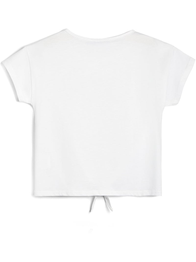 Camiseta conguitos lentejuelas Branco - Kiabi
