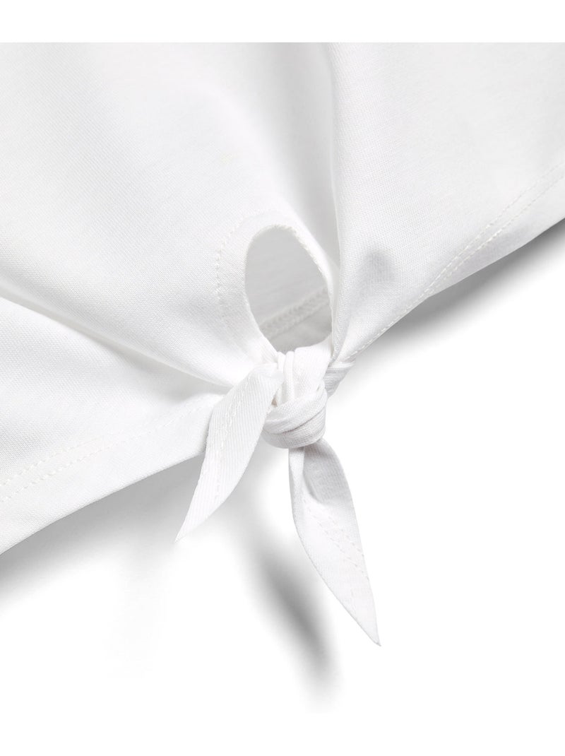 Camiseta conguitos lentejuelas Branco - Kiabi