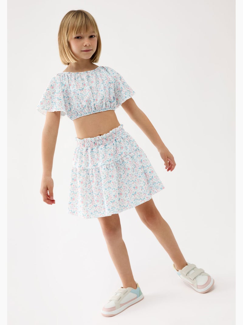 Camiseta conguitos manga hombro Multicolorido - Kiabi