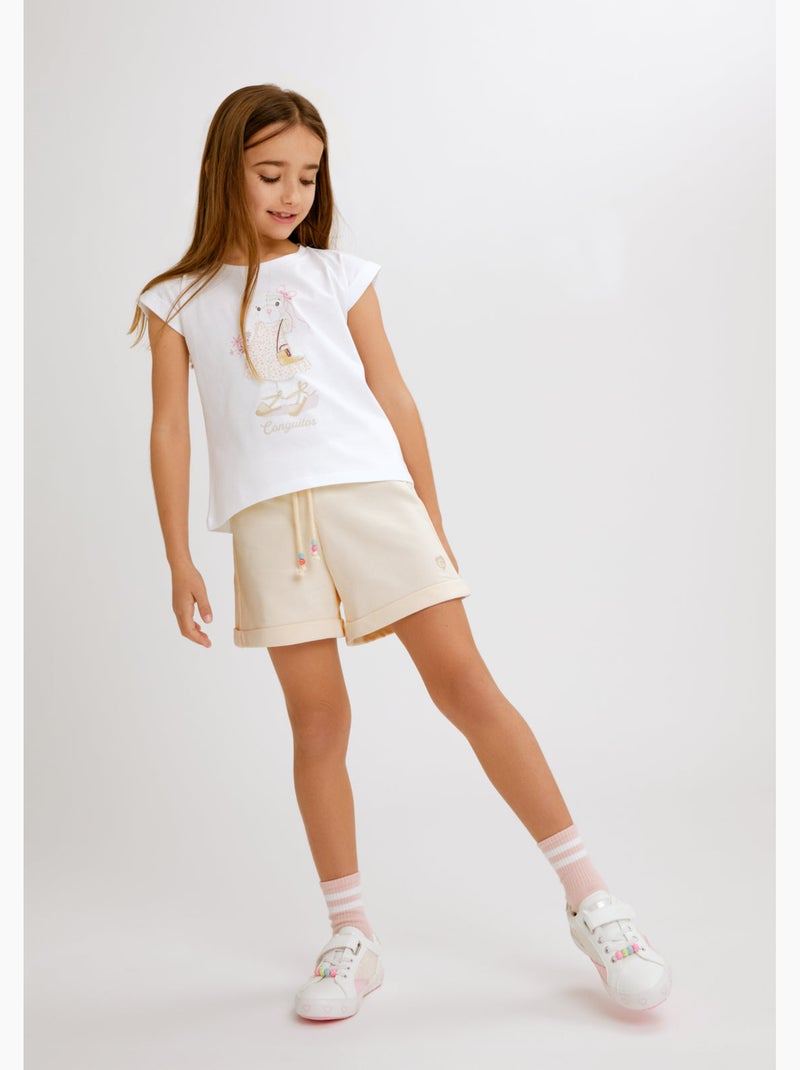 Camiseta conguitos osito Branco - Kiabi