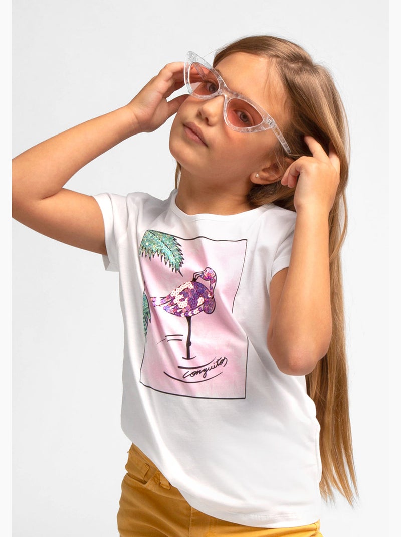 Camiseta conguitos Prata - Kiabi