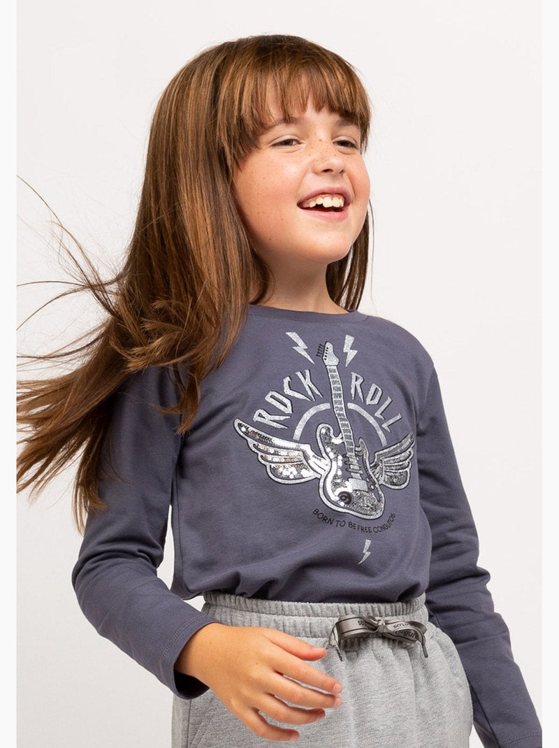 Camiseta conguitos Prata - Kiabi