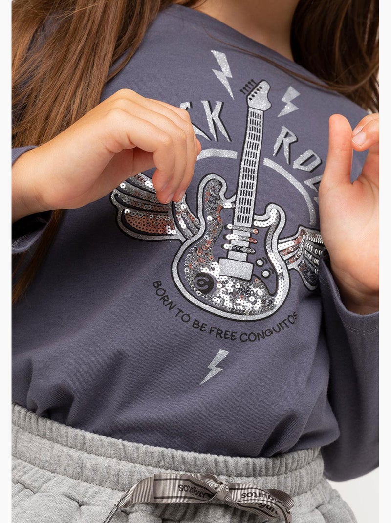 Camiseta conguitos Prata - Kiabi