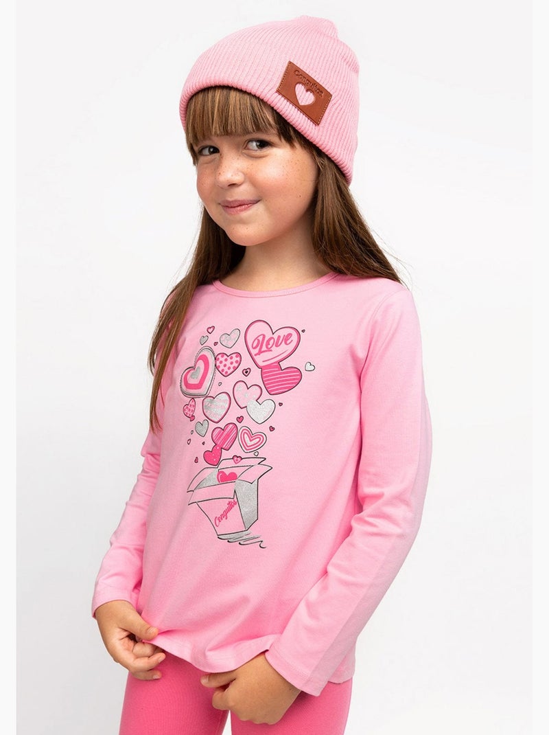 Camiseta conguitos Rosa - Kiabi