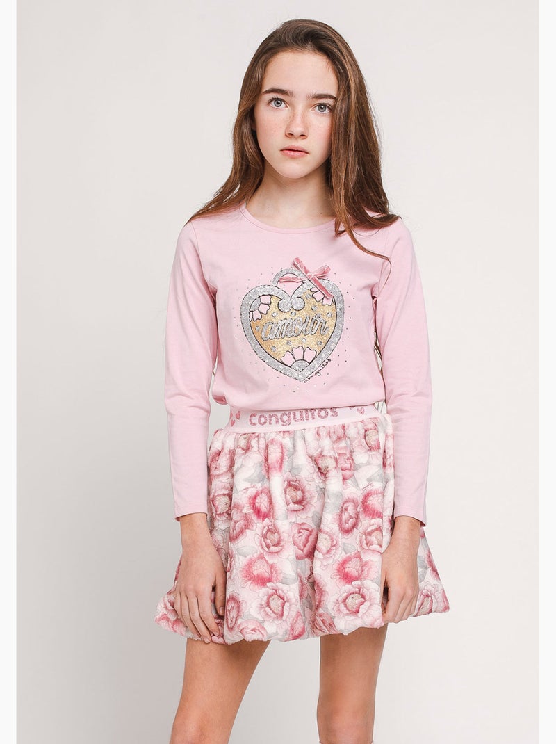 Camiseta conguitos Rosa - Kiabi