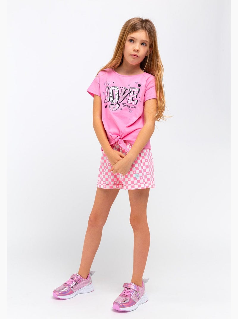 Camiseta conguitos Rosa - Kiabi