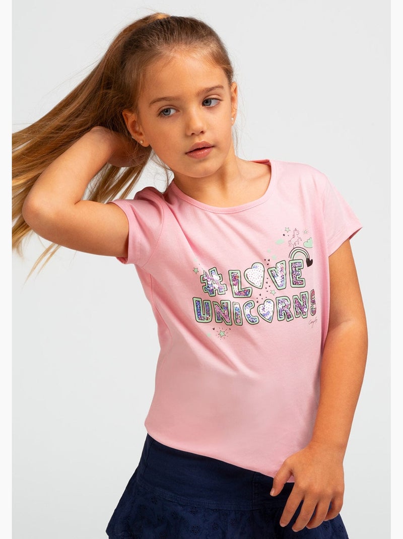 Camiseta conguitos Rosa - Kiabi
