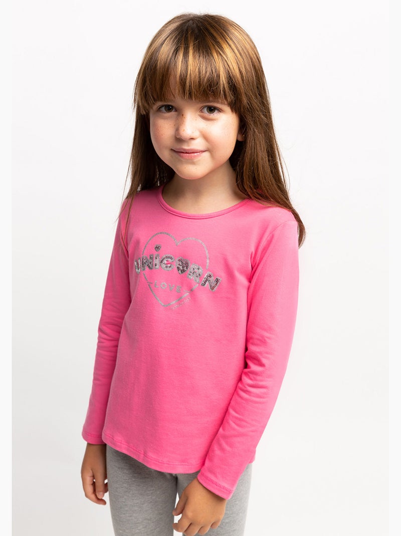 Camiseta conguitos Rosa - Kiabi