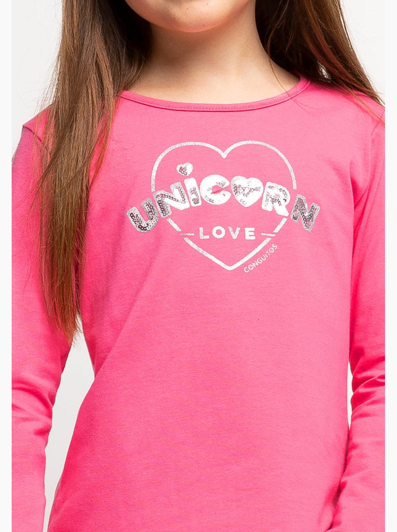 Camiseta conguitos Rosa - Kiabi