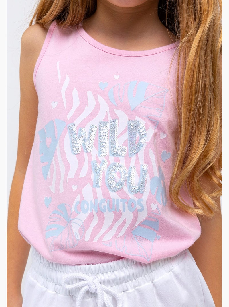 Camiseta conguitos Rosa - Kiabi