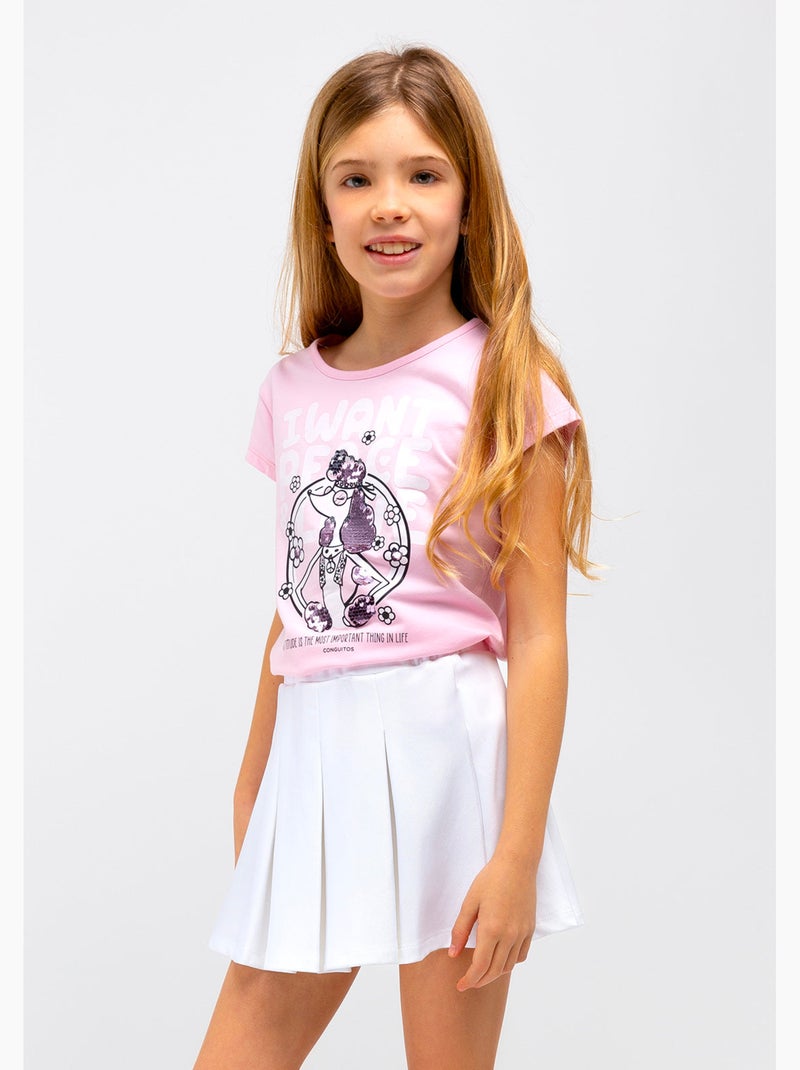 Camiseta conguitos Rosa - Kiabi