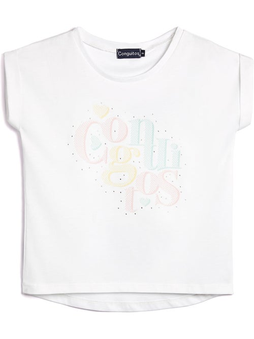 Camiseta conguitos strass ts - Kiabi