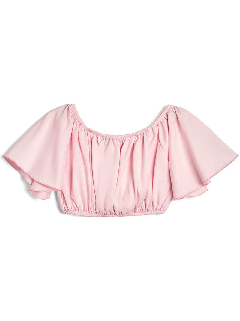 Camiseta conguitos top shoulder camiseta Rosa - Kiabi